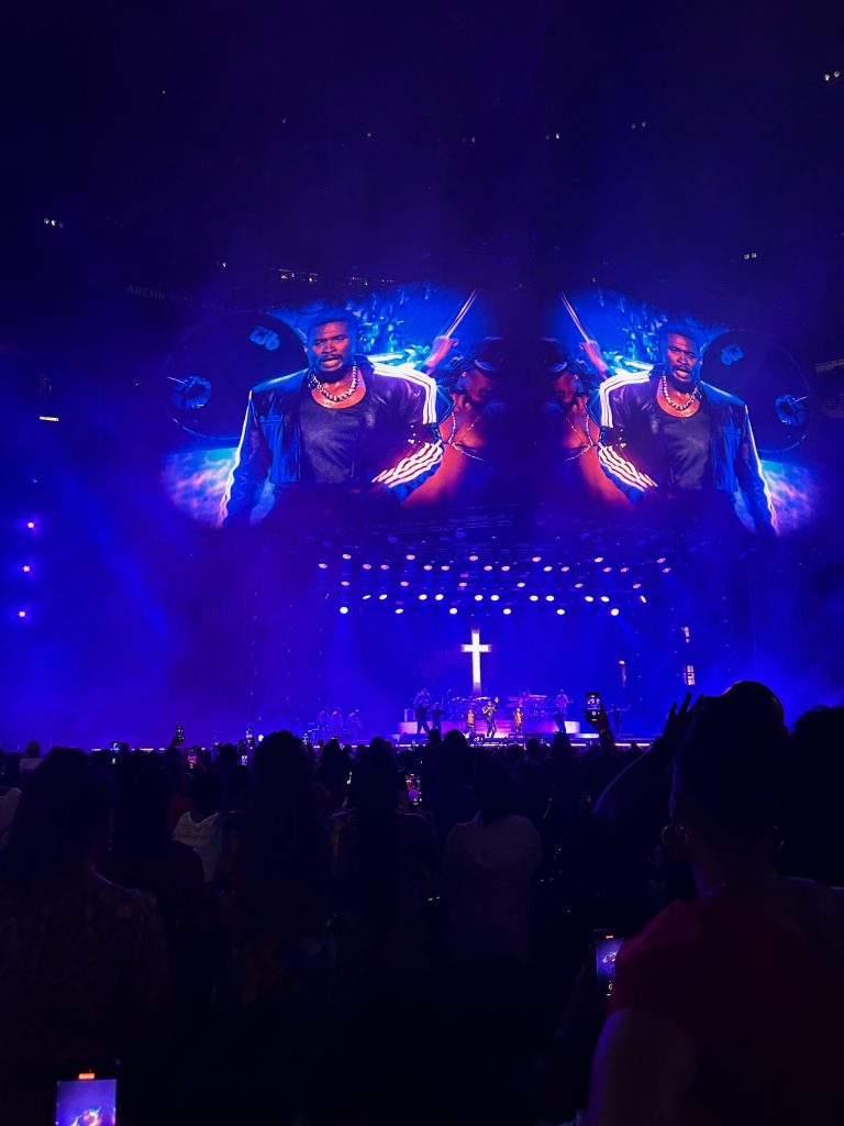 Usher performing at the Essence Festival.