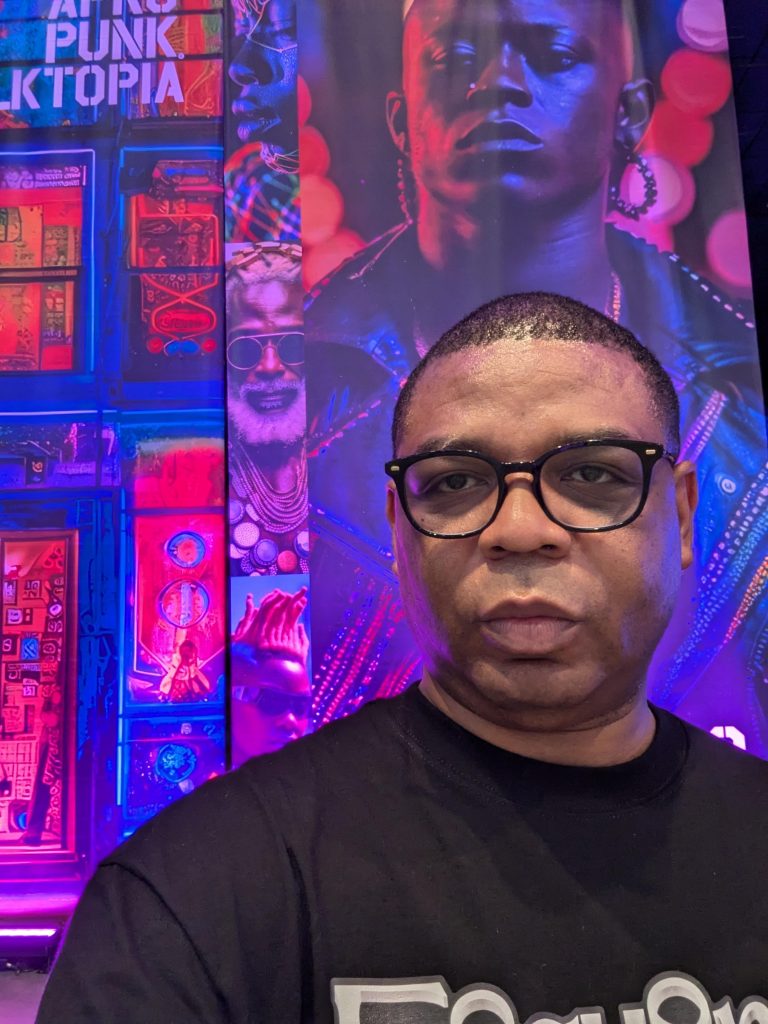 Emery Morrison at the Afropunk stage at Essence Festival.